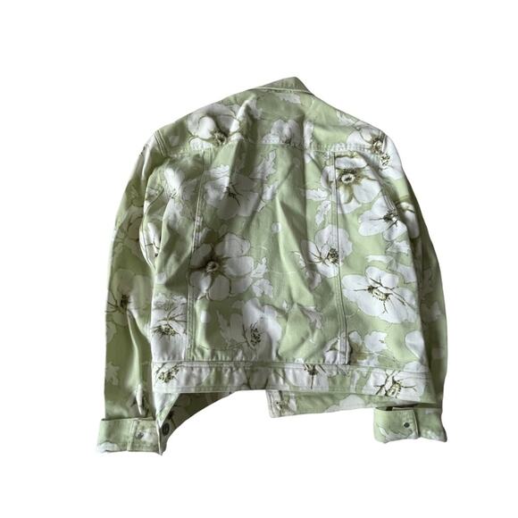 Jones Wear Sport 3 Piece Set Jacket Pants Top Floral Denim Mint Green L/14 EUC - Picture 7 of 12